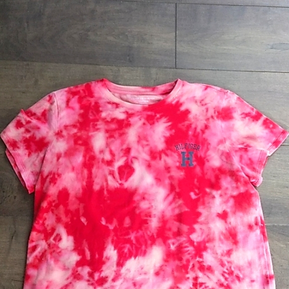 TOMMY HILFIGER CUSTOM BLEACH TEE/SLEEPWEAR WOMANS XL - Picture 2 of 5